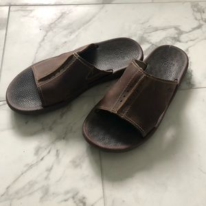 Clarks Leather Slides